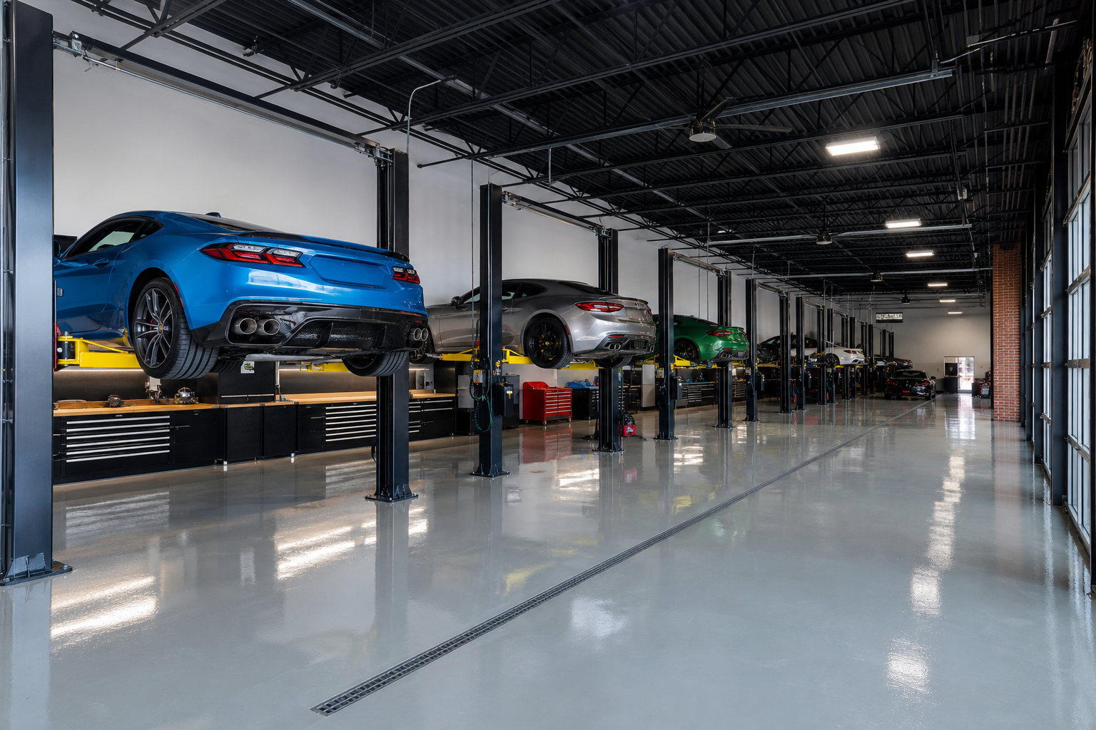 Обновлённая зона ожидания в автосервисе АвтоФест